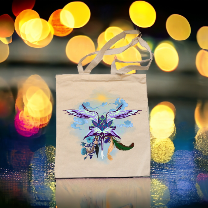 Tote Bag "Brume Céleste" (floqué)
