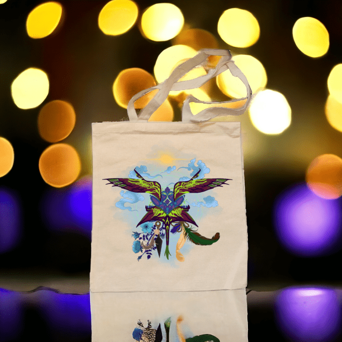 Tote Bag "Danse des Orchidées" (floqué)
