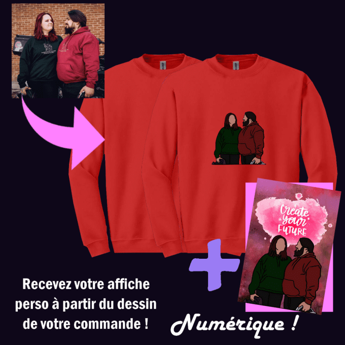Photo "Complète en couleur" - Sweat sans capuche