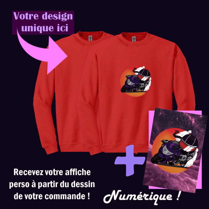 Création "Complète en couleur" - Sweat sans capuche