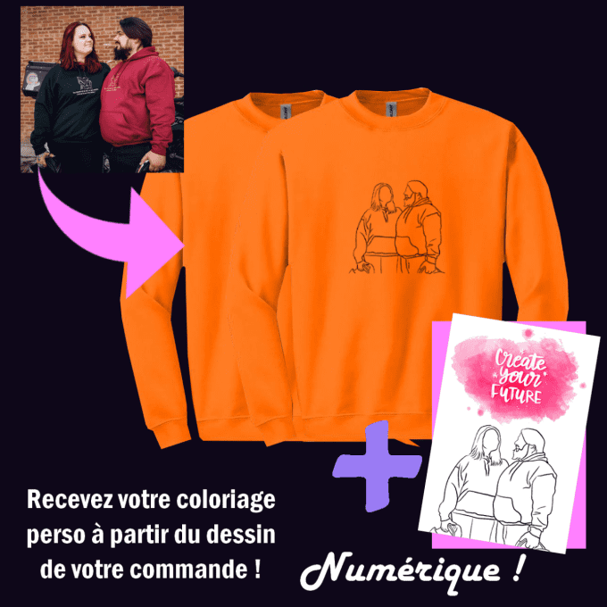 Photo "One Line" - Sweat sans capuche